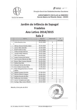 JI SAP 2 - Agrupamento de Escolas de Ribeir&atilde;o
