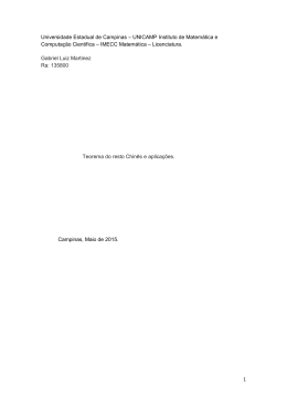 1 Universidade Estadual de Campinas &ndash; UNICAMP Instituto de