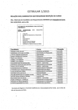 *l ` ESTIB`ULARi/zois - Universidade de Rio Verde