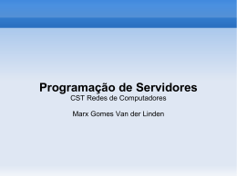Programa&ccedil;&atilde;o de Servidores - Marx Gomes Van der Linden