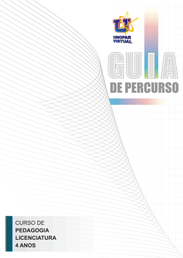 CURSO DE PEDAGOGIA LICENCIATURA 4 ANOS