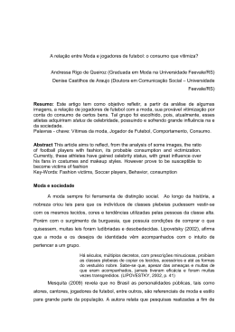 A rela&ccedil;&atilde;o entre Moda e jogadores de futebol: o consumo que vitimiza?