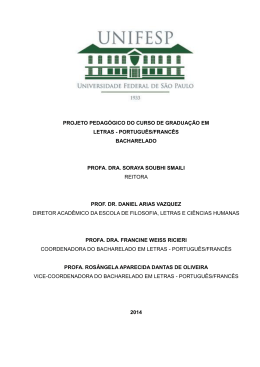 Letras - Portugu&ecirc;s-Franc&ecirc;s