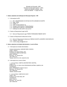 Termo de Ades&atilde;o da UERN ao Enem/SiSU