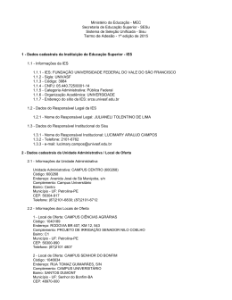 Termo de Adesão ao Sisu 1º/2015 - SRCA