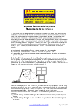 Quantidade de Movimento e Impulso