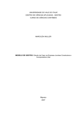 universidade do vale do itaja&iacute; centro de ci&ecirc;ncias aplicadas