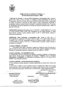 termo aditivo ao contrato n&ordm;. 002/2015