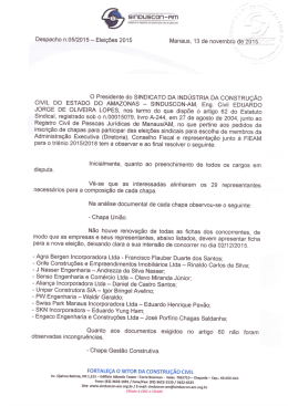 despacho 05-2015 - Sindicato da Indústria da Construção Civil do