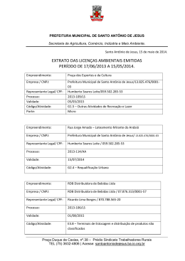 Prefeitura Municipal de Santo Ant&ocirc;nio de Jesus