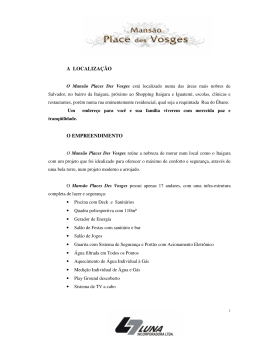 A LOCALIZA&Ccedil;&Atilde;O O EMPREENDIMENTO