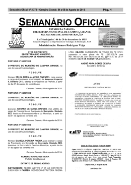 SEMAN&Aacute;RIO OFICIAL-10 a 14/01/2005