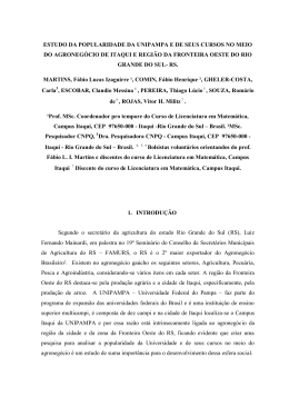 estudo da popularidade da unipampa e de seus cursos no meio do