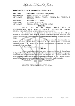 direito civil. neg&oacute;cio jur&iacute;dico. doa&ccedil;&atilde;o. v&iacute;cio de consentimento. dolo