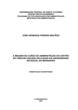 Jos&eacute; Henrique Pereira Mac&ecirc;do A IMAGEM DO CURSO DE
