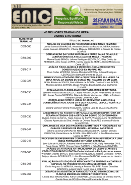 40 melhores trabalhos viii enic