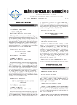 DOM n&ordm; 1106 - Dia 25 - Prefeitura de Parnamirim