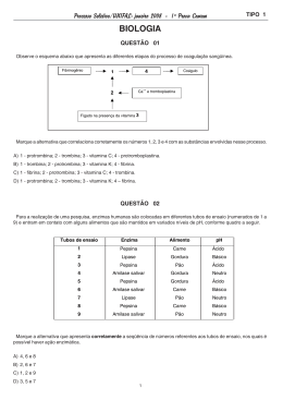 Biologia (Objetiva) - Unifal-MG