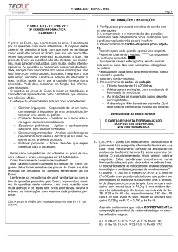 Simulado TECPUC - Caderno 03