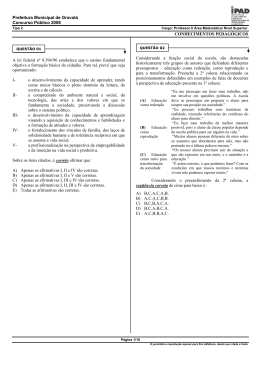 professor ii - área de matemática - tipo 2