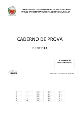 Dentista - concurso.uniuv.edu.br