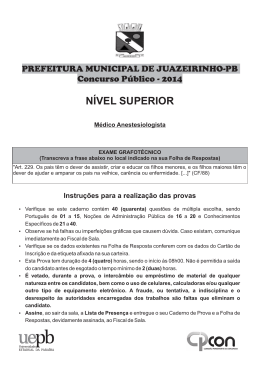 8- MEDICO ANESTESIOLOGISTA - Superior-Juazeirinho