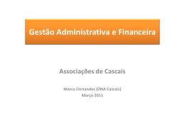 Gestão Administrativa e Financeira