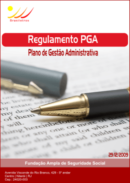 Plano de Gestão Administrativa (PGA)