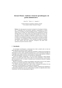 Intranet Domus - SAPIA - Universidade do Minho