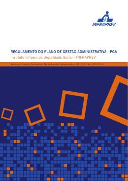 Plano de Gestão Administrativa 2012