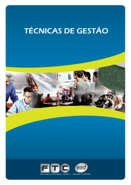 TÉCNICAS DE GESTÃO