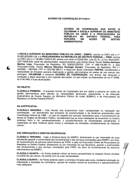 (PR/DF) - parceria em a&ccedil;&otilde;es de gest&atilde;o administrativa