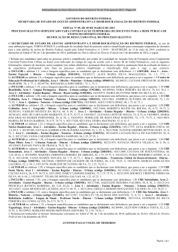 Edital n&ordm; 9, publicado no DODF em 19/03/2015.