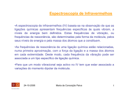 Espectroscopia de Infravermelhos