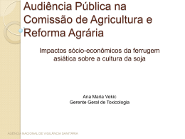Impactos sócio-econômicos da ferrugem asiática sobre a cultura da