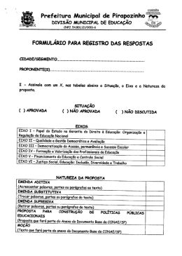 Instrumento para Registro de Respostas