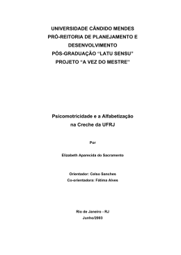 universidade cândido mendes pró-reitoria de planejamento e