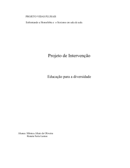 Projeto Vidas Plurais - sinpro-df