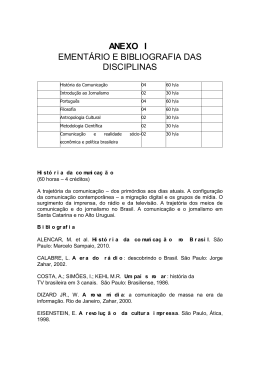 ementas novas com bibliografia