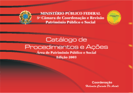 2003 - 5ª Câmara de Coordenação e Revisão