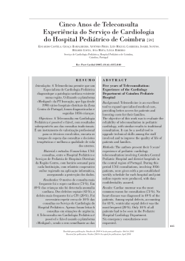 Cinco Anos de Teleconsulta Experi&ecirc;ncia do Servi&ccedil;o de