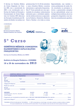 Programa, inscrição e outras informações