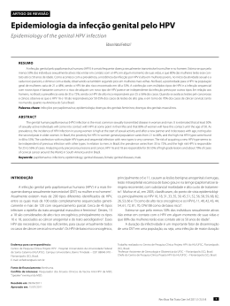 Epidemiologia da infec&ccedil;&atilde;o genital pelo HPV