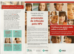 prevençao da infecção pelo HPV