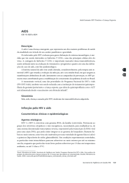 Infec&ccedil;&atilde;o pelo H IV e aids