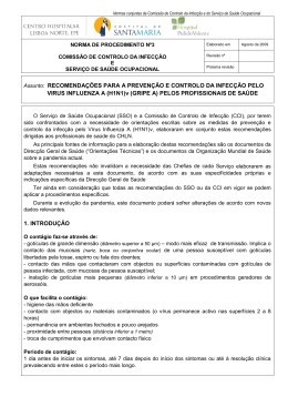 RECOMENDA&Ccedil;&Otilde;ES PARA A PREVEN&Ccedil;&Atilde;O E CONTROLO DA