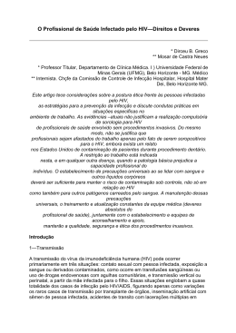 O Profissional de Saúde Infectado pelo HIV—Direitos e