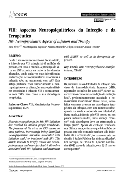 VIH: Aspectos Neuropsiquiátricos da Infecção e da