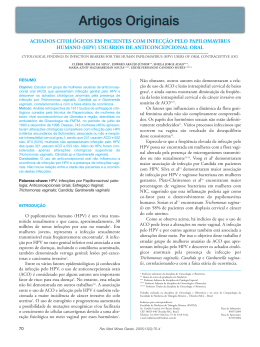 ACHADOS CITOLÓGICOS EM PACIENTES COM INFECÇÃO PELO
