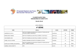 4&ordf; s&eacute;rie do ensino m&eacute;dio